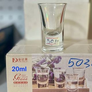 BỘ 6 LY THỦY TINH UỐNG RƯỢU 20ML JX5030