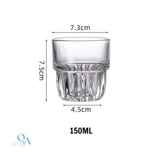 BỘ 6 LY THỦY TINH NGẤN SỌC 150ML BM5008- 1