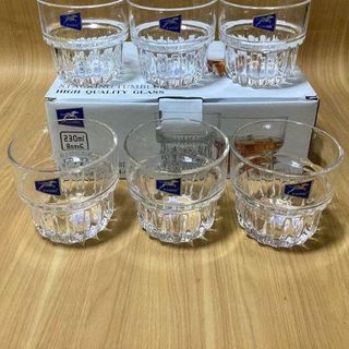 BỘ 6 LY THỦY TINH NGẤN SỌC 150ML BM5008- 1