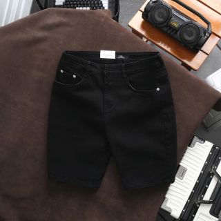 Short Jean Nam, Ngang Gối May Rách, Quần Sọt Jean Nam Rách Nhẹ, Form Slim, Size 28-32