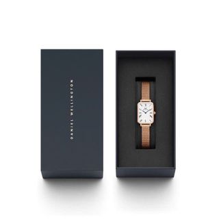 ĐỒNG HỒ NỮ CAO CẤP DANIEL W QUADRO ROMAN MELROSE DÂY LƯỚI MẶT CHỮ NHẬT FULLBOX