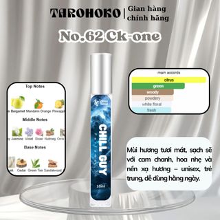 No.62 CK-Oneee Chill Guy - Nước hoa nam 3ml-30ml siêu hot hit - Nam tính - Tarohoko