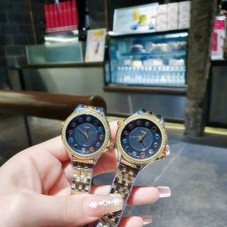 SALE BỎ MẪU ĐỒNG HỒ NỮ THỜI TRANG PENDI DEMI ĐEN VIỀN HỘT