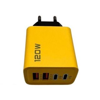 Cóc sạc vàng 2 cổng USB 2 cổng TypeC chui TRÒN