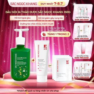 Dầu Gội 26 Loại Thảo Dược [350g] TẶNG 1 trong 2 quà