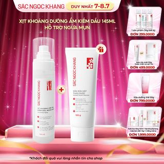 Xịt Khoáng Cấp Ẩm, Kiềm Dầu, Ngừa Mụn