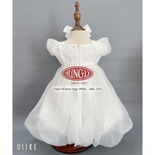 Đầm Công Chúa Bé Gái 6–24 Tháng | Thiết Kế Xòe Bồng, Vải Lưới 3 Tầng + Lót Cotton Mềm | Mẫu Mới 2025