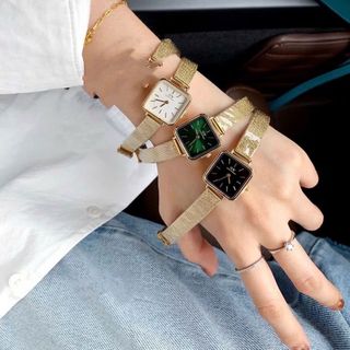 SALE BỎ MẪU ĐỒNG HỒ NỮ THỜI TRANG DANIEL W LƯỚI VUÔNG