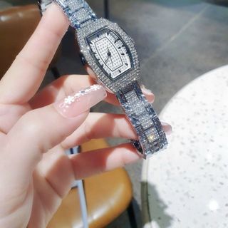 SALE BỎ MẪU ĐỒNG HỒ NỮ THỜI TRANG DAVÊNA MẶT BẦU ĐÍNH ĐÁ