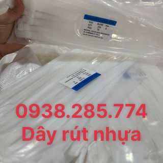 Dây Rút Nhựa Trắng & Đen - Đầy Đủ Kích Thước 1KG, Bảo Hành 1 Đổi 1