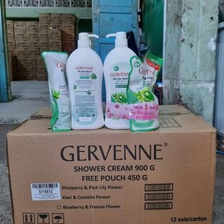 Combo Sữa Tắm Gervenne 900gr + 450gr (Thùng 12 Chai)