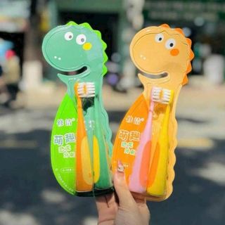 Bộ 2 bàn chải đánh răng Khủng long cho bé