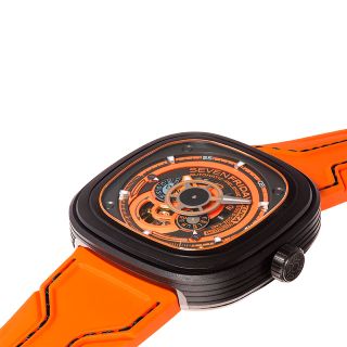 ĐỒNG HỒ NAM SIÊU CẤP SEVEN PRIDAY MÁY AUTOMATIC NÂU CAM TẶNG KÈM DÂY FULLBOX