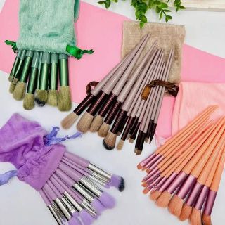 Bộ 13 cọ trang điểm trong túi vải