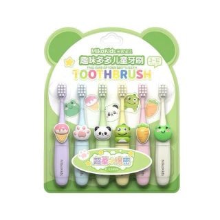 Set 6 bàn chải cho bé từ 3 - 12 tuổi