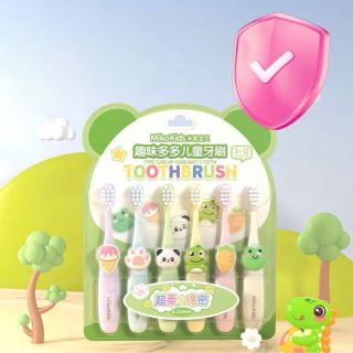 Set 6 bàn chải cho bé từ 3 - 12 tuổi