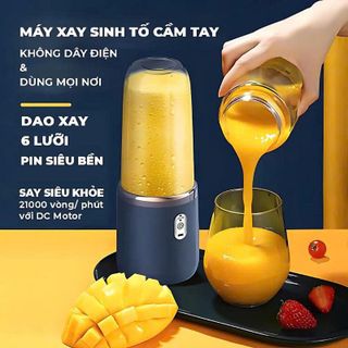 MÁY XAY SINH TỐ 6 LƯỠI 2 CỐI 300ML