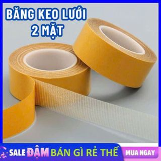 Băng Keo 2 Mặt Lưới Thủy Tinh Siêu Dính - 5cm x 10m