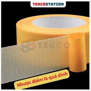 Băng Keo 2 Mặt Lưới Thủy Tinh Siêu Dính - 5cm x 10m
