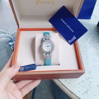 XẢ KHO MÙA HÈ ĐỒNG HỒ NỮ CAO CẤP PIAGHET DÂY DA VIỀN XOÀN LÁ