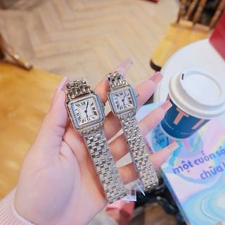 ĐỒNG HỒ NỮ CAO CẤP PIN NHẬT CATIOR PANTHERE BẠC VIỀN HỘT