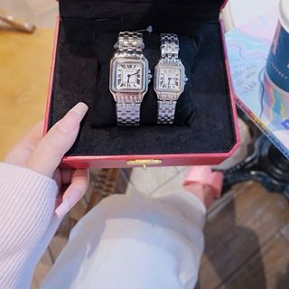 ĐỒNG HỒ NỮ CAO CẤP PIN NHẬT CATIOR PANTHERE BẠC VIỀN HỘT
