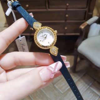 ĐỒNG HỒ NỮ CHÍNH HÃNG SCOTTIE DÂY DA MẶT TRÒN