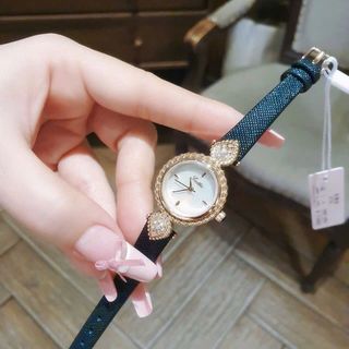 ĐỒNG HỒ NỮ CHÍNH HÃNG SCOTTIE DÂY DA MẶT TRÒN