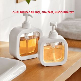Chai Chiết Dầu gội, Sữa tắm, Rửa Tay 500ml giá sỉ