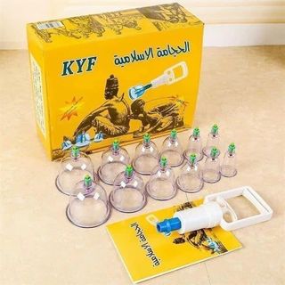 Bộ giác hơi hút chân không hộp vàng KYF