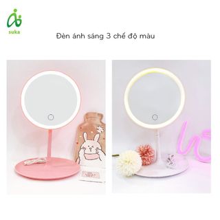 Gương đèn led cảm ứng để bàn