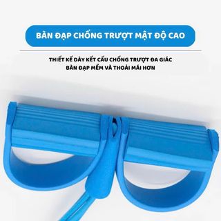 Dây tập bụng , tập gym 6 ống - 2 đầu vàng cao su dây kháng lực kéo tập đa năng săn chắc bụng tay vai tại nhà cho nam nữ -SP152