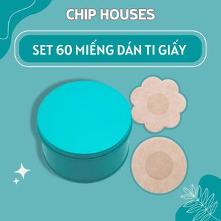 Hộp 30 Đôi Dán Nhũ Hoa Giấy