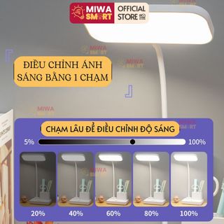 đèn học để bàn có quạt mini, chống cận , cảm ứng điều chỉng độ sáng, 3 màu điều chỉnh đèn
