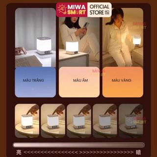 đèn cảm ứng điều khiển từ xa hình nấm, có đồng hồ , điều chỉnh 3 chế độ ánh sáng