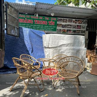 Ghế thư giãn nhựa giả mây ghế cánh hoa