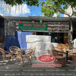Ghế thư giãn nhựa giả mây ghế cánh hoa
