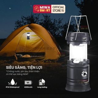 đèn cắm trại đèn đi bão, năng lượng mặt trời