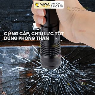 đèn pin cầm tay thân đèn hợp kim nhôm 5 chế độ ánh sáng