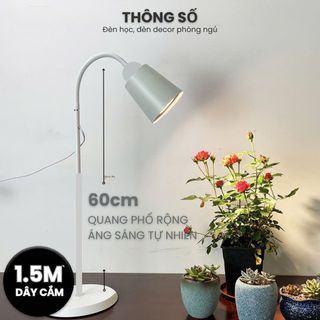 đèn decor nhà chiều cao trung bình 2 màu đen trắng