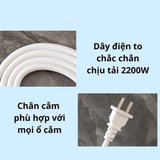 ổ điện hoa tròn 4 ổ cắm 4 usb dây dài 1.2 mét