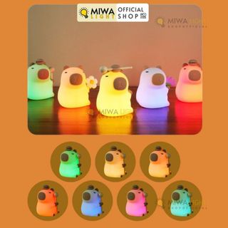 đèn ngủ capybra 6 chế độ chuyển màu