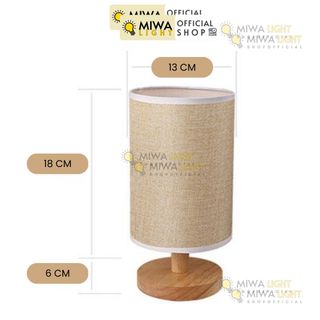 đèn ngủ để bàn decor hình  trụ