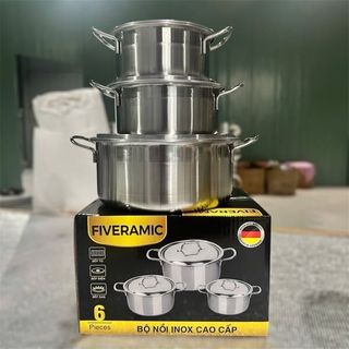 Bộ 3 Nồi Inox Cao Cấp