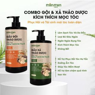 Combo GỘI XẢ siêu mềm mượt MIN MIN CARE