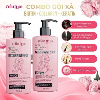 Combo GỘI XẢ siêu mềm mượt MIN MIN CARE