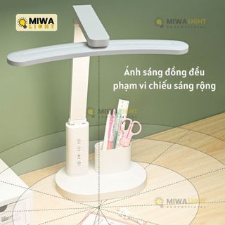 đèn học cảm ứng cao cấp, điều chỉnh ánh sáng,, hẹn giờ tắt đèn, tích điện