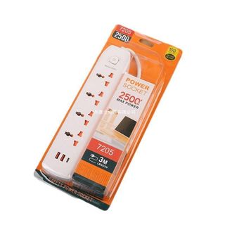 ổ cắm 6 ổ cắm 2 usb 1 dp, dây dài 3 mét, đóng hộp cao cấp