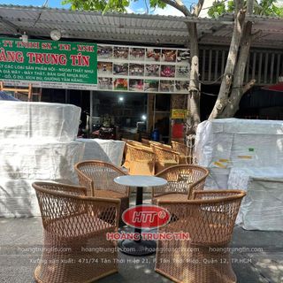 Ghế thúng nhựa giả mây cao cấp ngoài trời trực tiếp sản xuất tại Sài Gòn