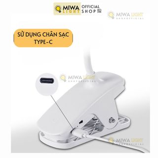 đèn học kẹp bàn tích điện cho họ sinh sinh viên đèn kí túc xá xoay 350 độ